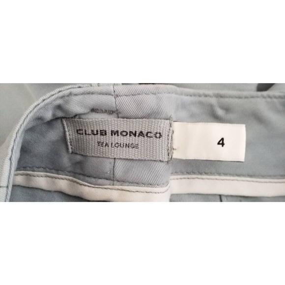Club Monaco Womens Sea Lounge Pants Pockets Wide Legs High Rise Blue Size 4 - Picture 5 of 8